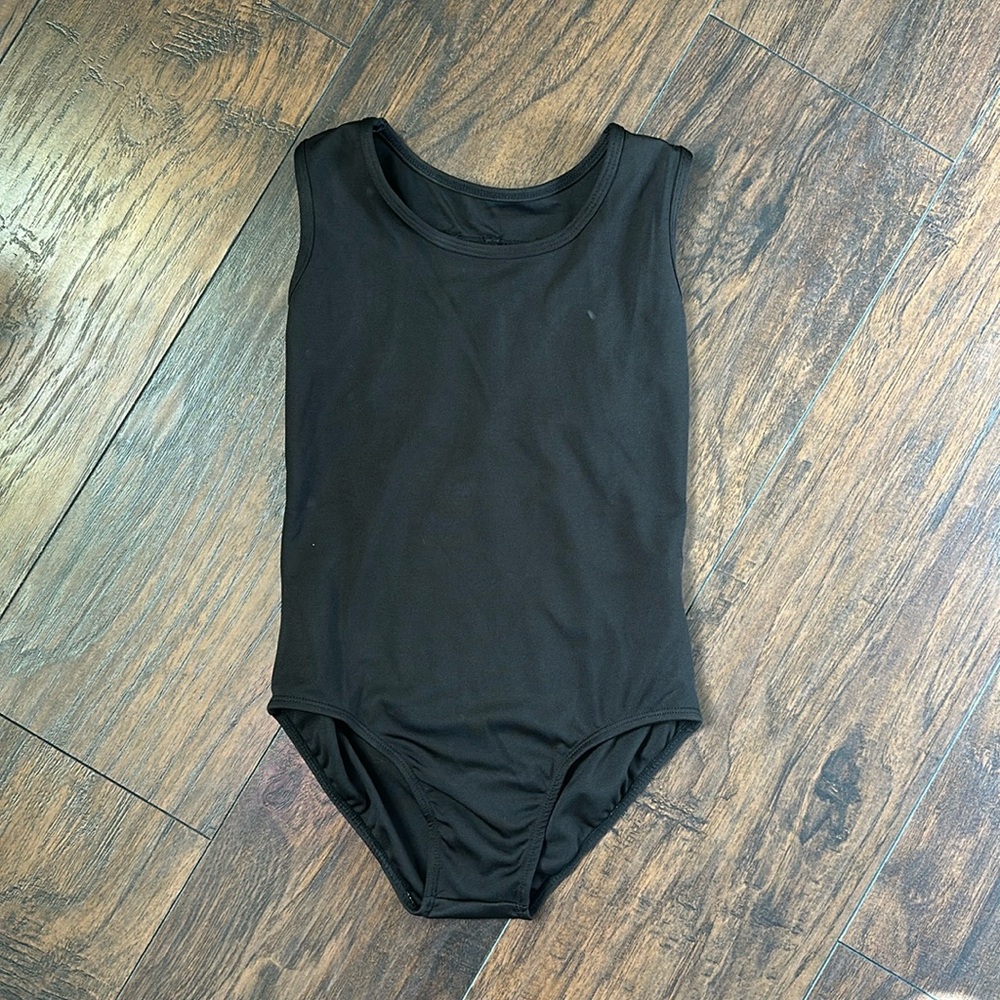 Girls dance leotard.  Black.